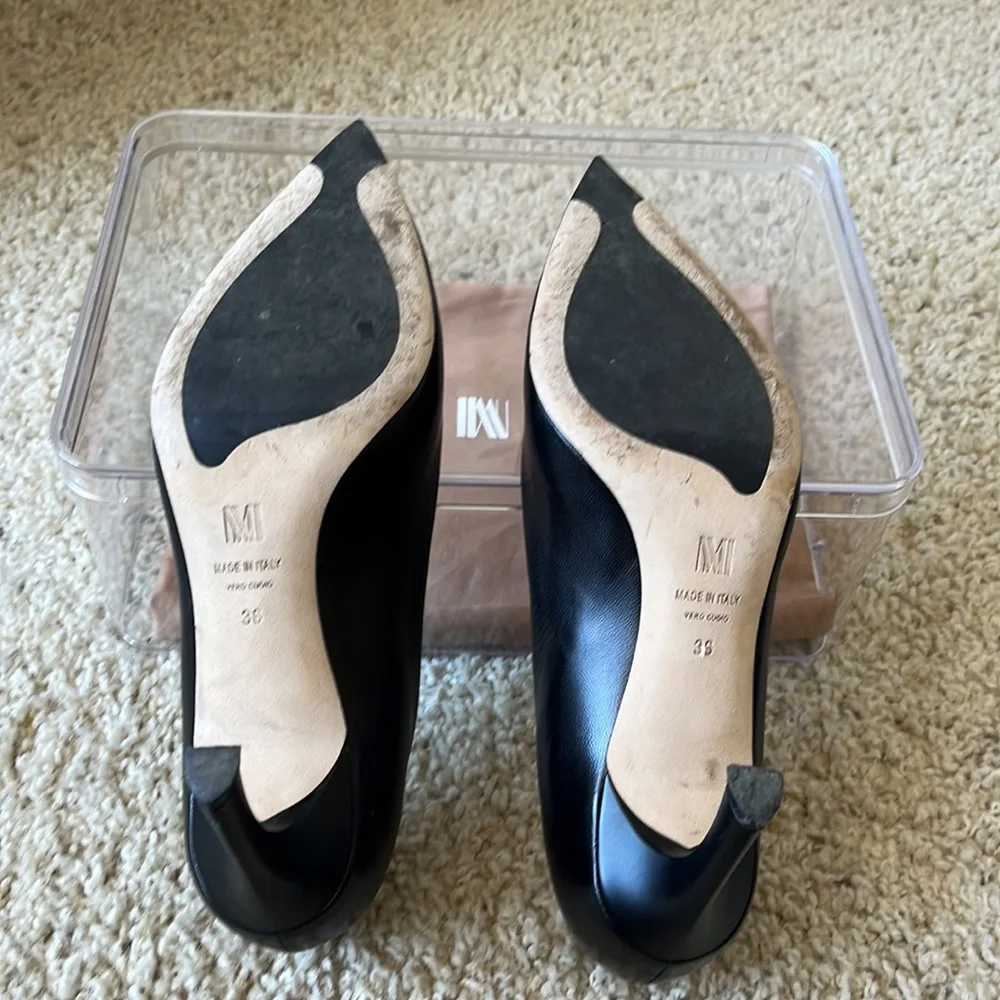 M.M. LaFleur Ginger Pump Napa Leather - Black - Size 36 - Picture 5 of 8
